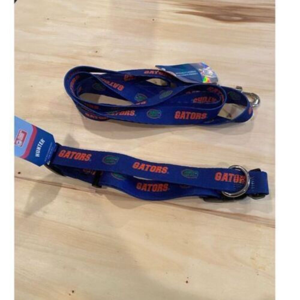 University of Florida‎ Gators Dog Collar and Leash set size Medium NWT